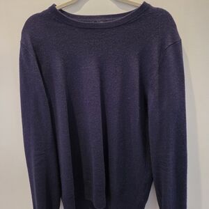 Cashmere Crewneck Sweater in Deep Navy
